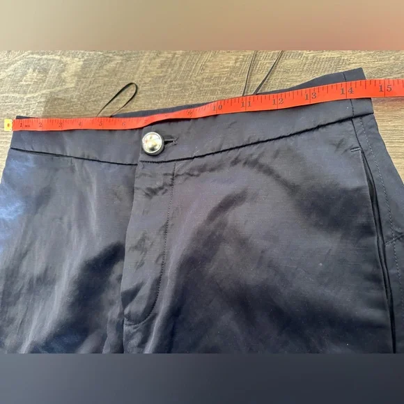 Jil Sander Casual Satin Trouser Pants in Midnight Blue - Size Small - US 4/6